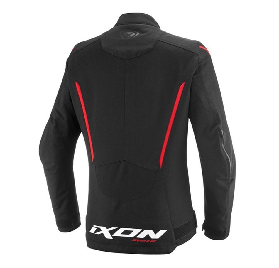 Geacă moto Ixon Striker 2 AIR WP LS, femei, racing/roadster, vară - negru/roșu [2]