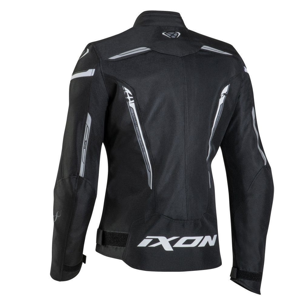 Geacă moto Ixon Striker AIR WPL LS, femei, racing/roadster, vară - negru/alb [2]