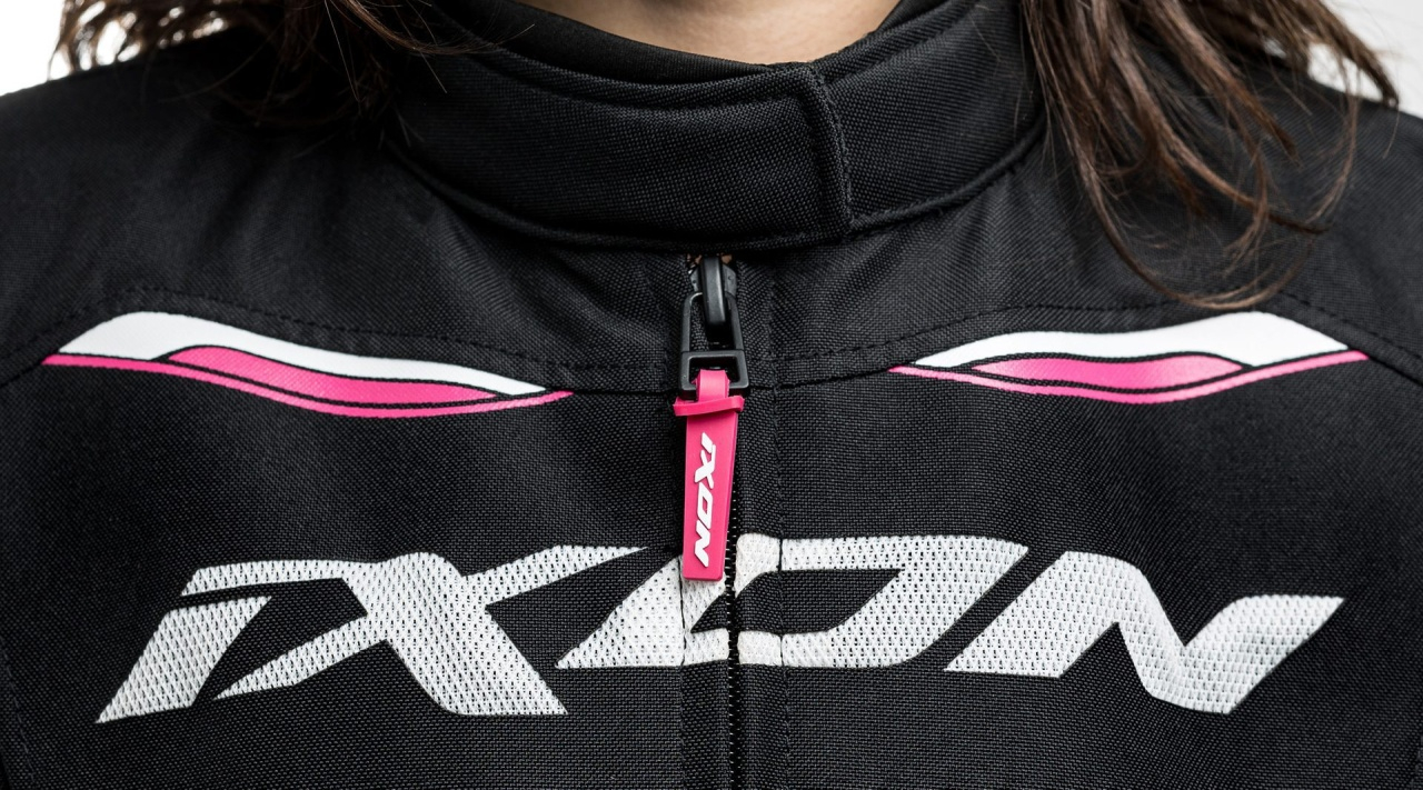 Geacă moto Ixon Striker AIR WPL LS, femei, racing/roadster, vară - negru/fuchsia (roz) [4]