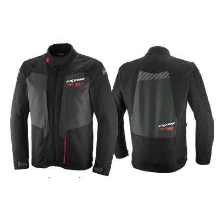 Geacă moto Ixon TYR MS, bărbați, touring/adventure, all-season - negru/antracit/roșu [3]