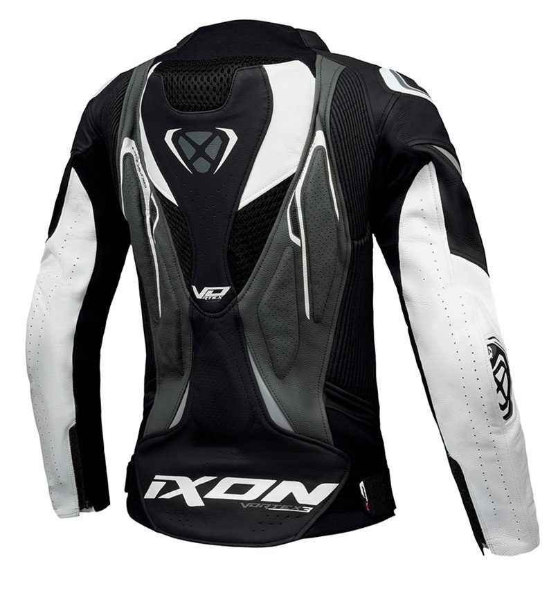 Geacă moto Ixon Vortex 3 LS, femei, piele, racing, vară - negru/antracit/alb [2]
