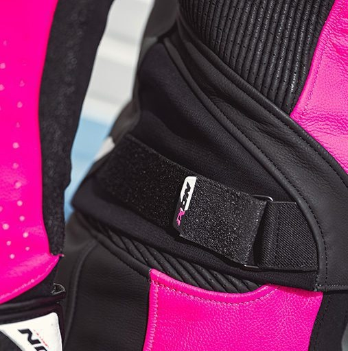 Geacă moto Ixon Vortex 3 LS, femei, piele, racing, vară - negru/roz/alb [4]