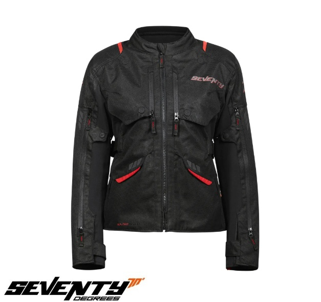 Geacă moto Seventy Degrees all season SD-JT67 Tanami Negru/roșu [2]