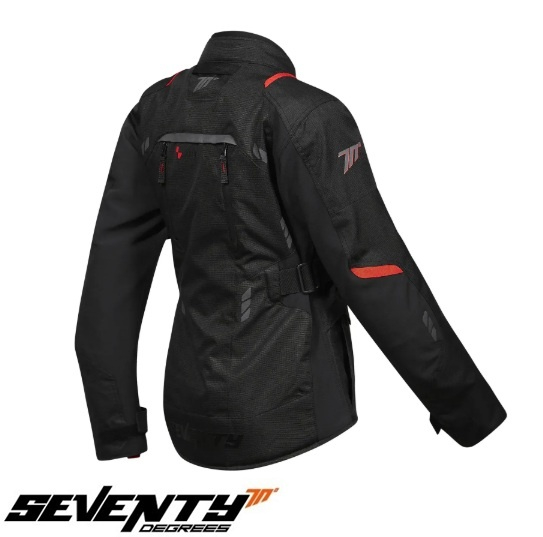 Geacă moto Seventy Degrees all season SD-JT67 Tanami Negru/roșu [3]