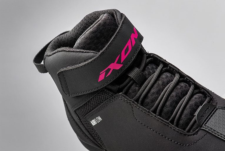 Ghete moto Ixon Gambler LS, femei, roadster, all-season - negru/fuchsia (roz) [2]