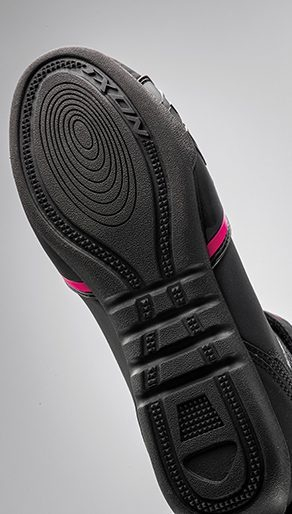 Ghete moto Ixon Gambler LS, femei, roadster, all-season - negru/fuchsia (roz) [3]