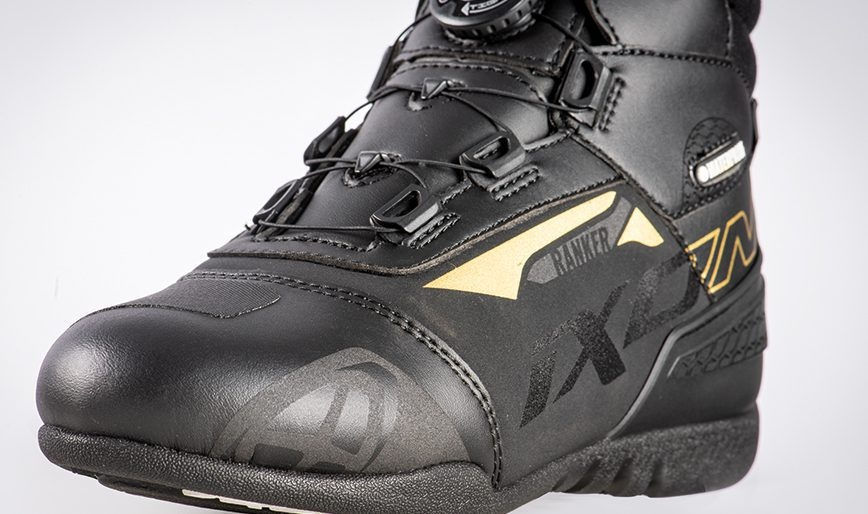 Ghete moto Ixon Ranker WP LS, femei, roadster, all-season - negru/gold (auriu) impermeabile [3]