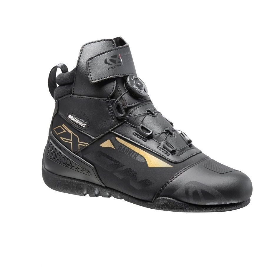 Ghete moto Ixon Ranker WP LS, femei, roadster, all-season - negru/gold (auriu) impermeabile [2]