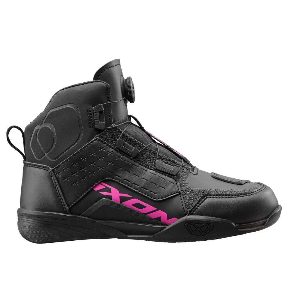 Ghete moto Ixon Vyper WP LS, femei, urban/roadster, all-season - negru/fuchsia (roz) impermeabile [2]
