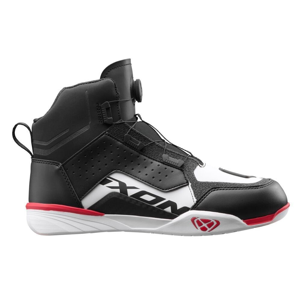 Ghete moto Ixon Vyper WP MS, bărbați, urban/roadster, all-season - negru/alb/roșu impermeabile [2]