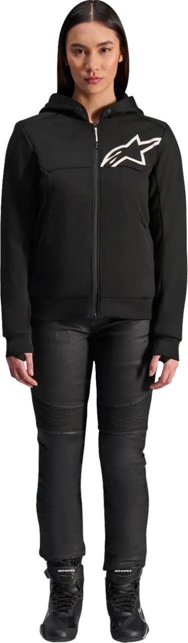 Hanorac moto damă cu protecții Alpinestars STELLA CHROME V2 SPORT [2]