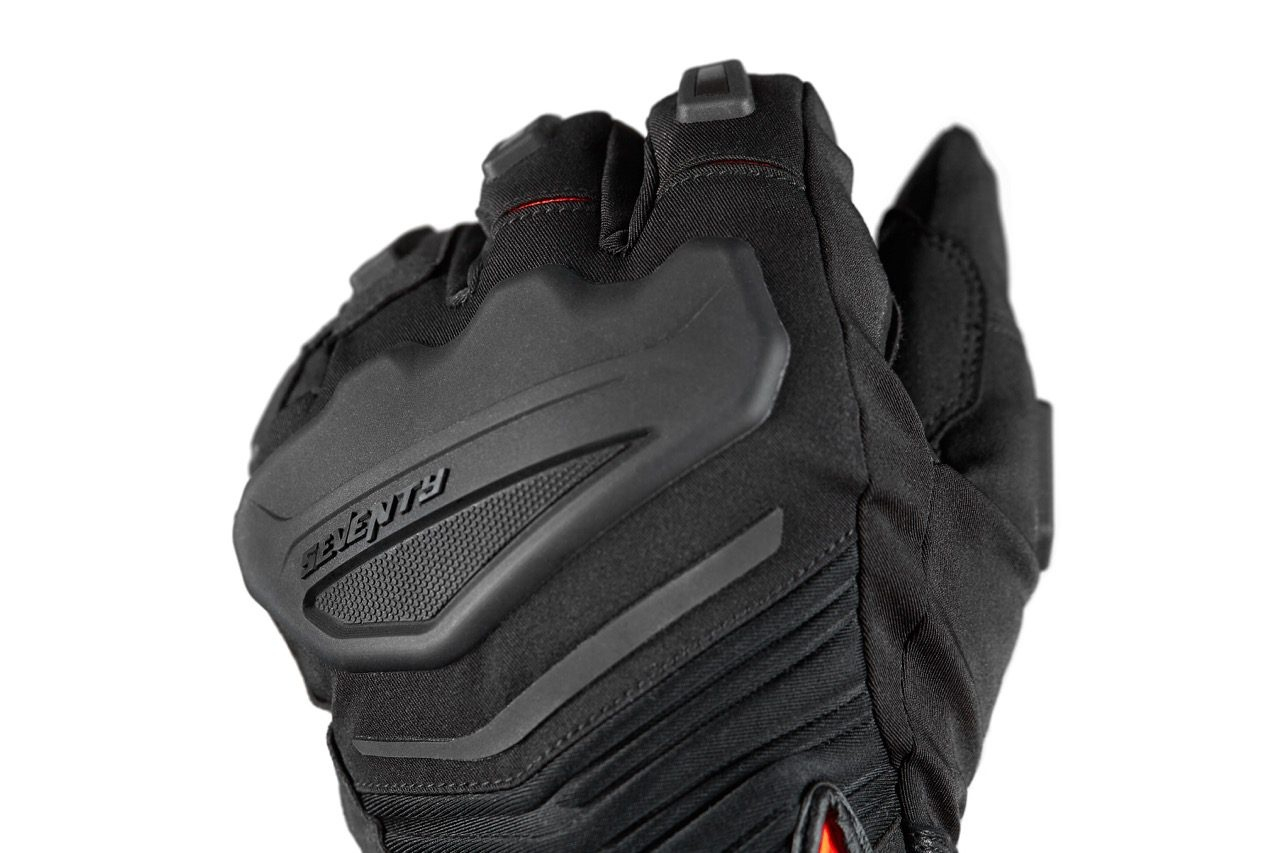Mănuși moto bărbați Touring/Adventure iarnă Seventy Degrees SD-T13 Aspen Light negru/roșu - WinterTex [4]