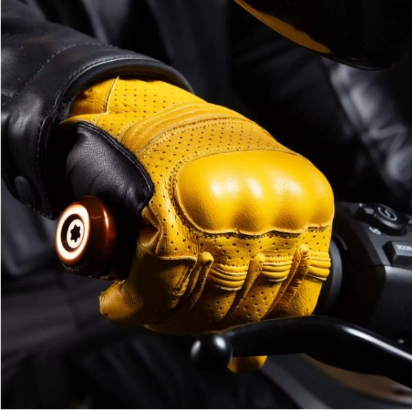 Mănuși moto bărbați Urban vară Seventy Degrees SD-C20 Rebel galben - degete tactile [3]
