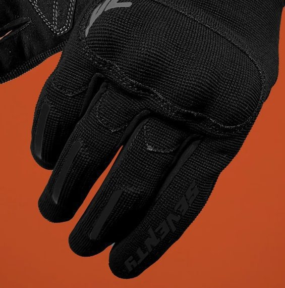 Mănuși moto bărbați Urban vară Seventy Degrees SD-C40 Asphalt negru/gri - degete tactile [3]