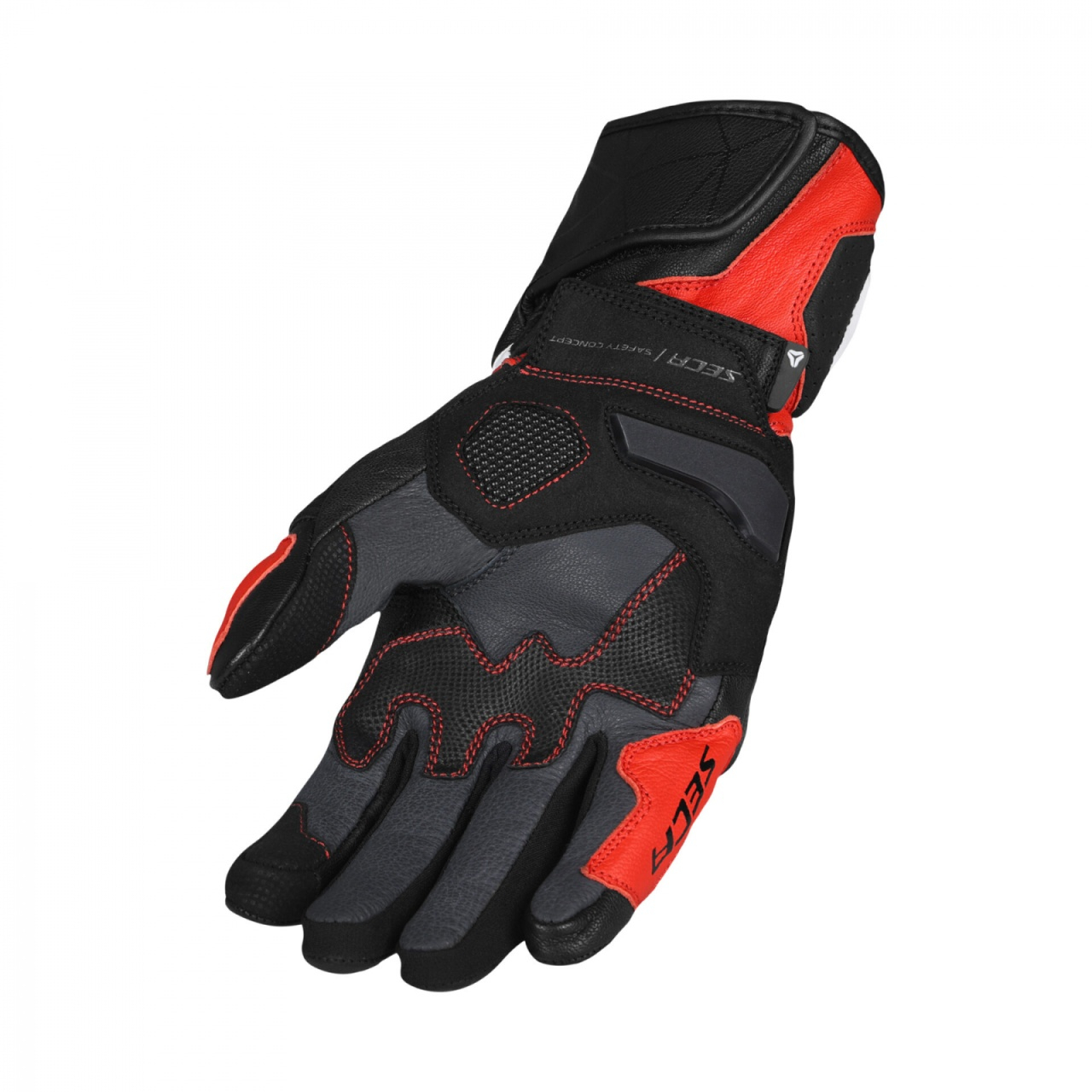Mănuși moto din piele SECA ATOM RED [2]