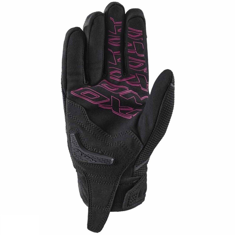 Mănuși moto Ixon Hurricane 2 LS, femei, roadster, vară - negru/fuchsia (roz); degete tactile [2]