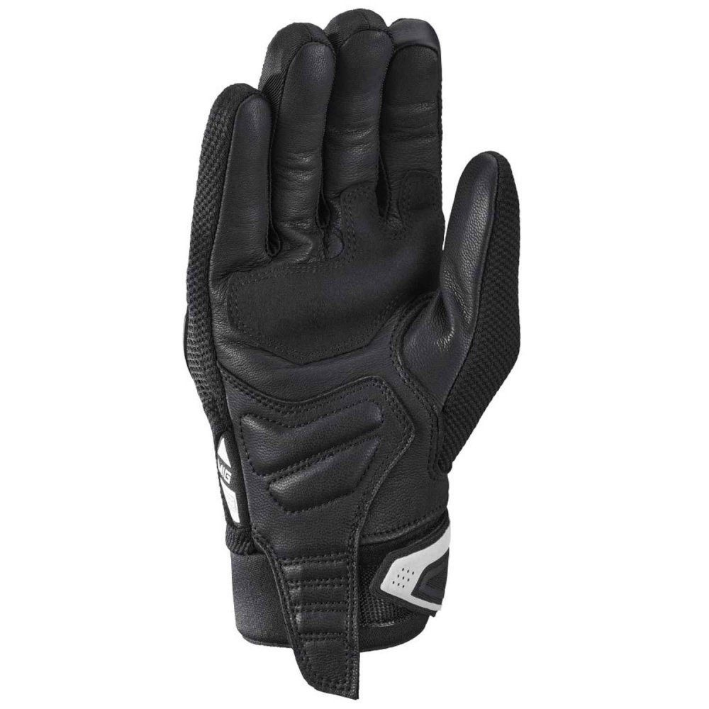 Mănuși moto Ixon MIG 2 Air Flow MS, bărbați, textil/piele, roadster, vară - negru/alb; degete tactile [2]