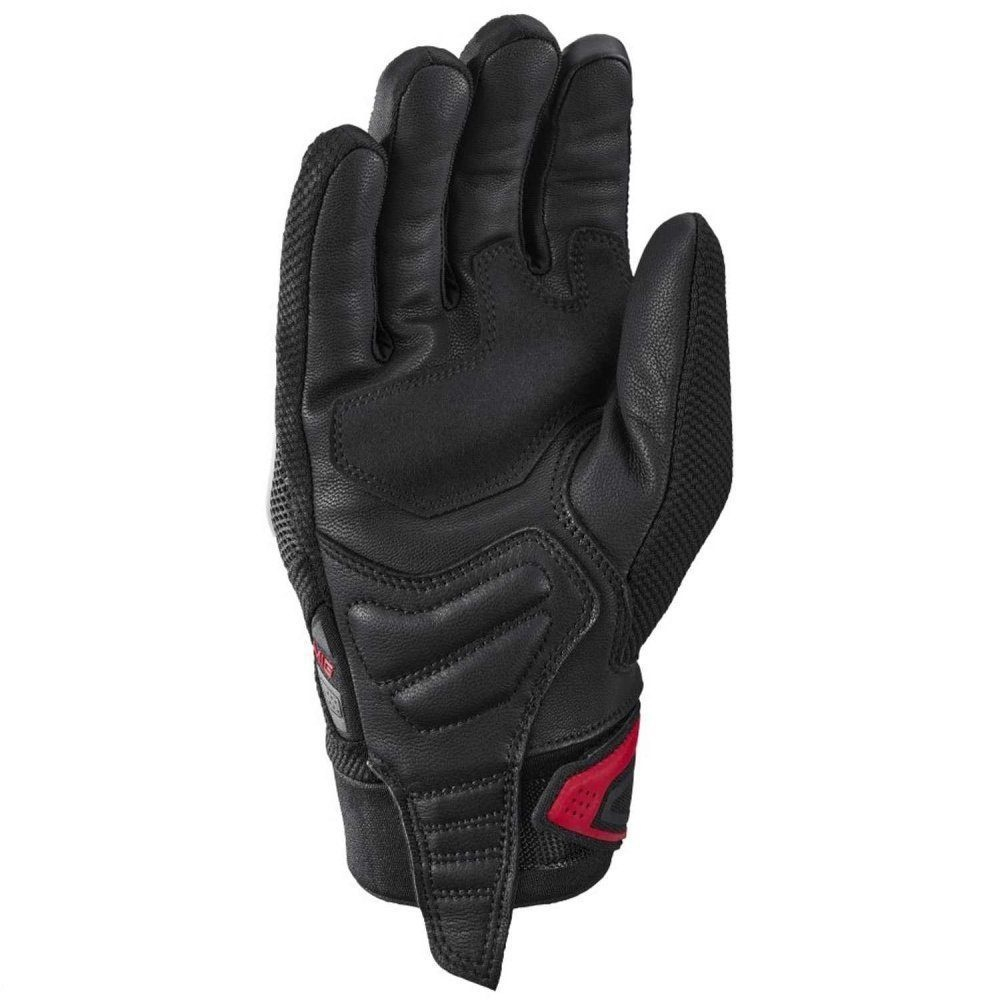 Mănuși moto Ixon MIG 2 Air Flow MS, bărbați, textil/piele, roadster, vară - negru/alb/roșu; degete tactile [2]
