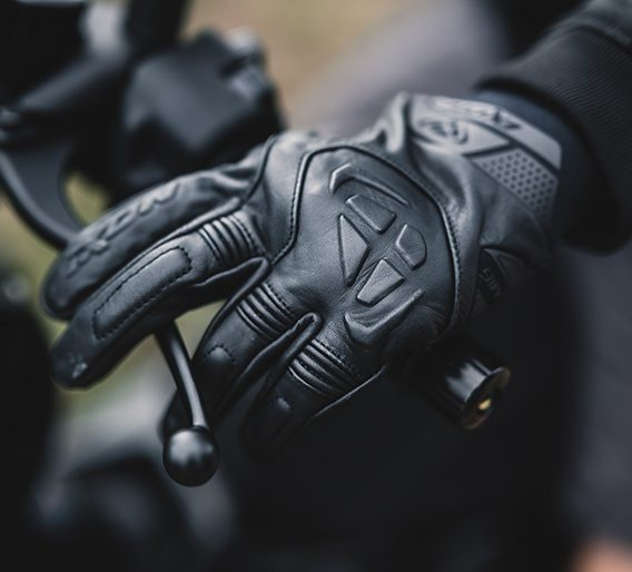 Mănuși moto Ixon MIG 2 Leather MS, bărbați, piele, roadster, vară - negru; degete tactile [4]