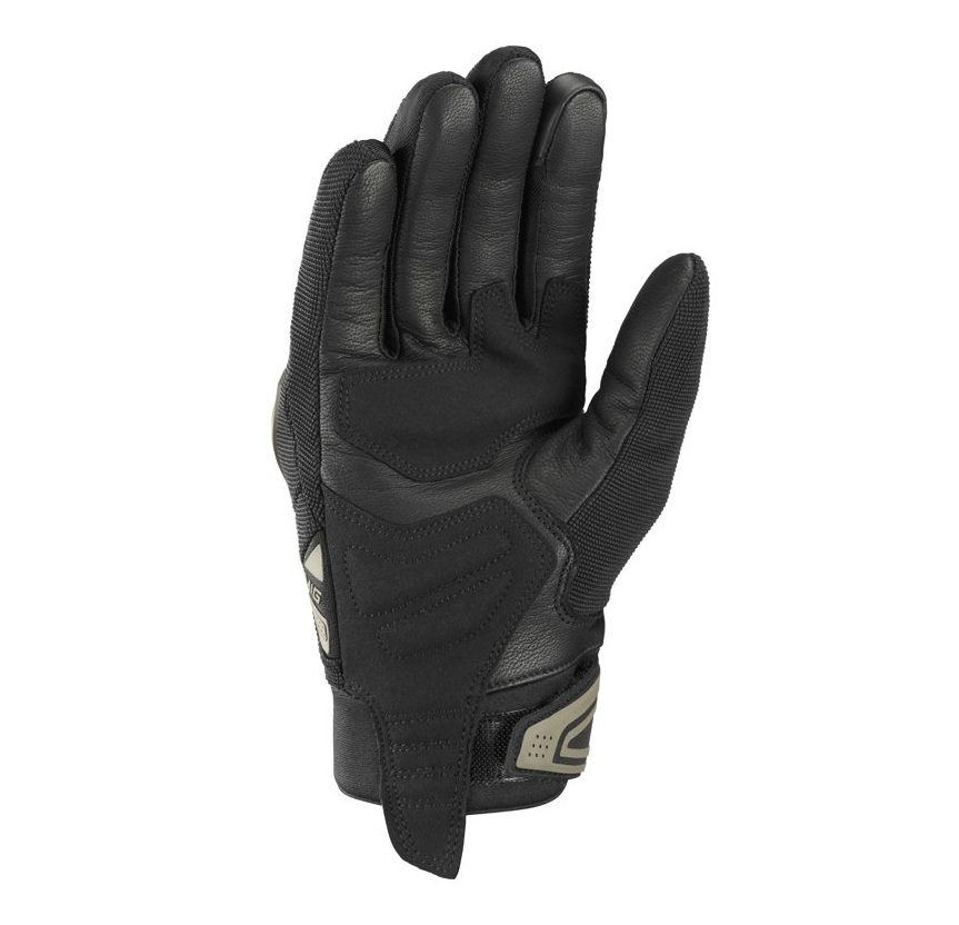 Mănuși moto Ixon MIG 2 MS, bărbați, textil/piele, roadster, vară - negru/khaki; degete tactile [2]