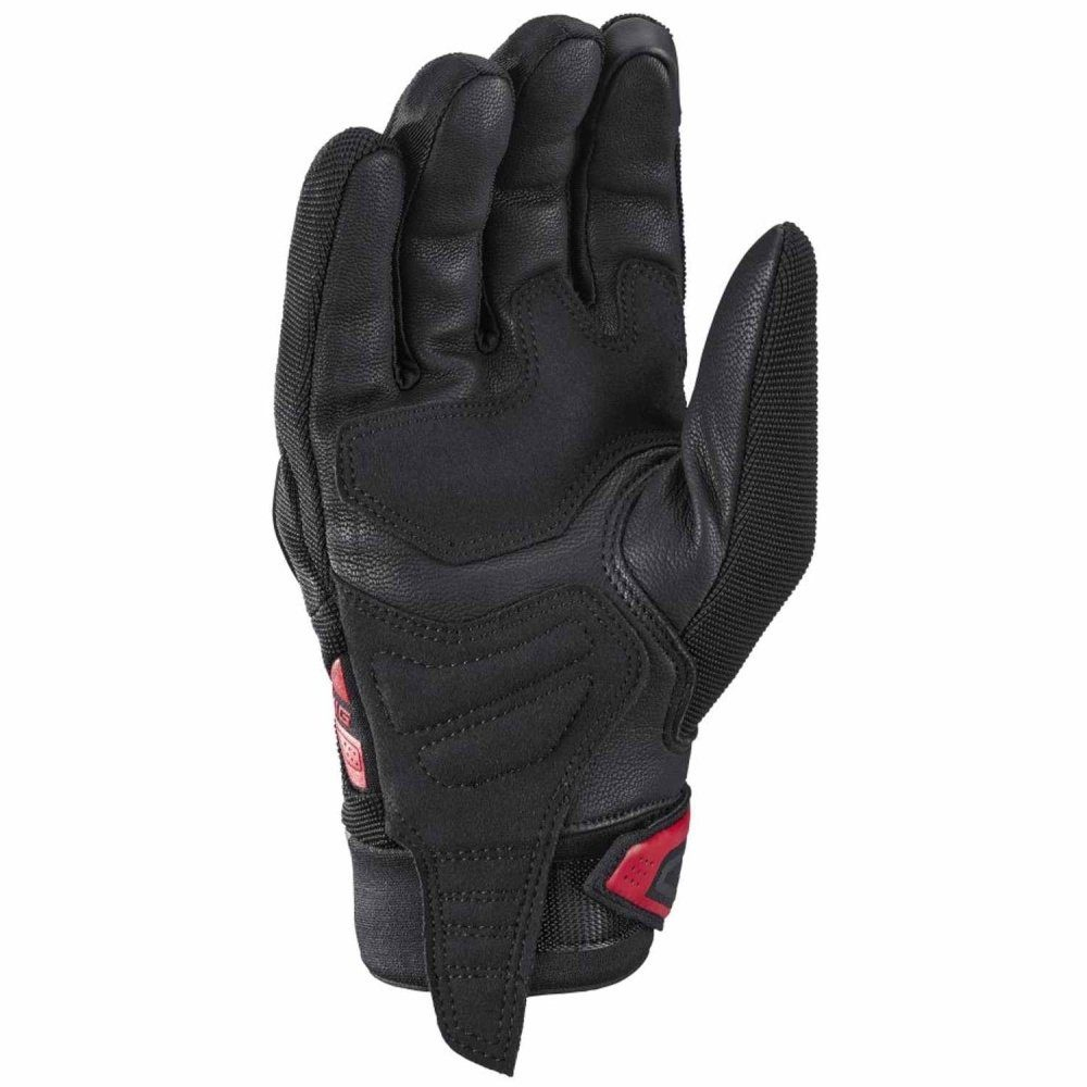 Mănuși moto Ixon MIG 2 MS, bărbați, textil/piele, roadster, vară - negru/roșu; degete tactile [2]