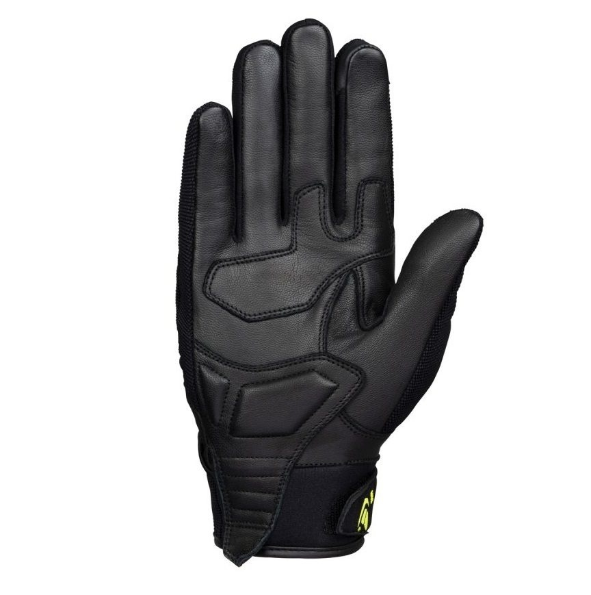 Mănuși moto Ixon MIG MS, bărbați, textil/piele, roadster, vară - negru/galben; degete tactile [2]