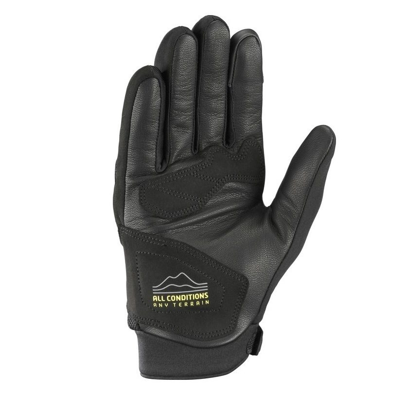Mănuși moto Ixon Namak MS, bărbați, naked/adventure, vară - negru/galben; degete tactile [2]