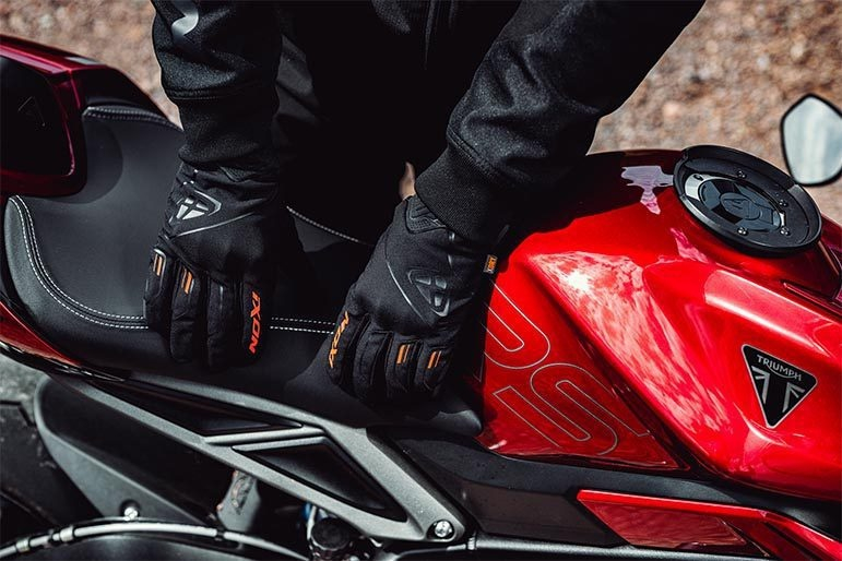 Mănuși moto Ixon Pro Hurricane 2 MS, bărbați, roadster, iarnă - negru/roșu; degete tactile impermeabile [4]