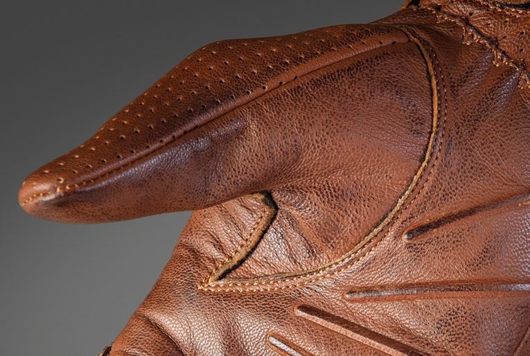 Mănuși moto Ixon RS Nizo Air LS, femei, piele, urban/heritage, vară - camel (maro); degete tactile [3]