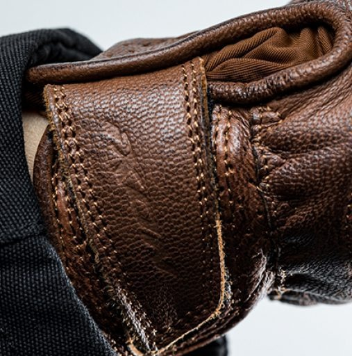 Mănuși moto Ixon RS Nizo Air MS, bărbați, piele, urban/heritage, vară - camel (maro); degete tactile [3]
