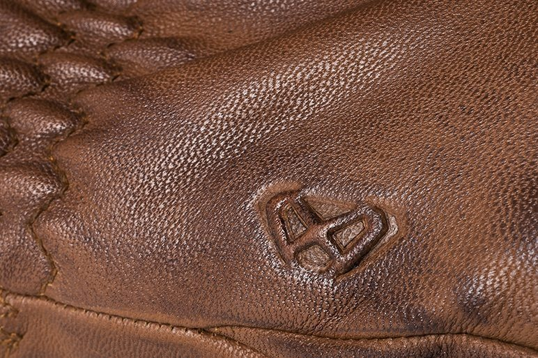 Mănuși moto Ixon RS Nizo MS, bărbați, piele, urban/heritage, vară - camel (maro); degete tactile [3]