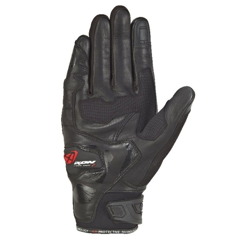 Mănuși moto Ixon RS Rise Air MS, bărbați, piele/textil, roadster, vară - negru; degete tactile [2]