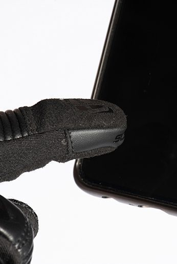 Mănuși moto Ixon RS2 MS, bărbați, textil/piele, roadster, vară - negru; degete tactile [4]
