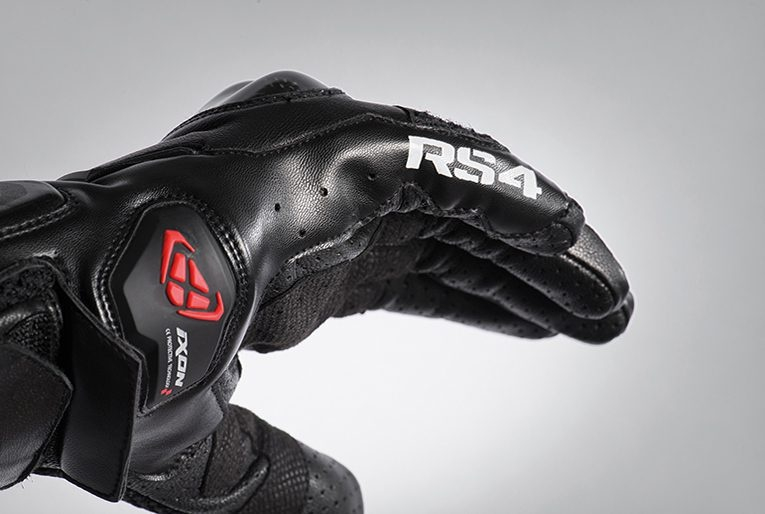 Mănuși moto Ixon RS4 AIR MS, bărbați, piele/textil, roadster, vară - negru; degete tactile (carbon) [3]