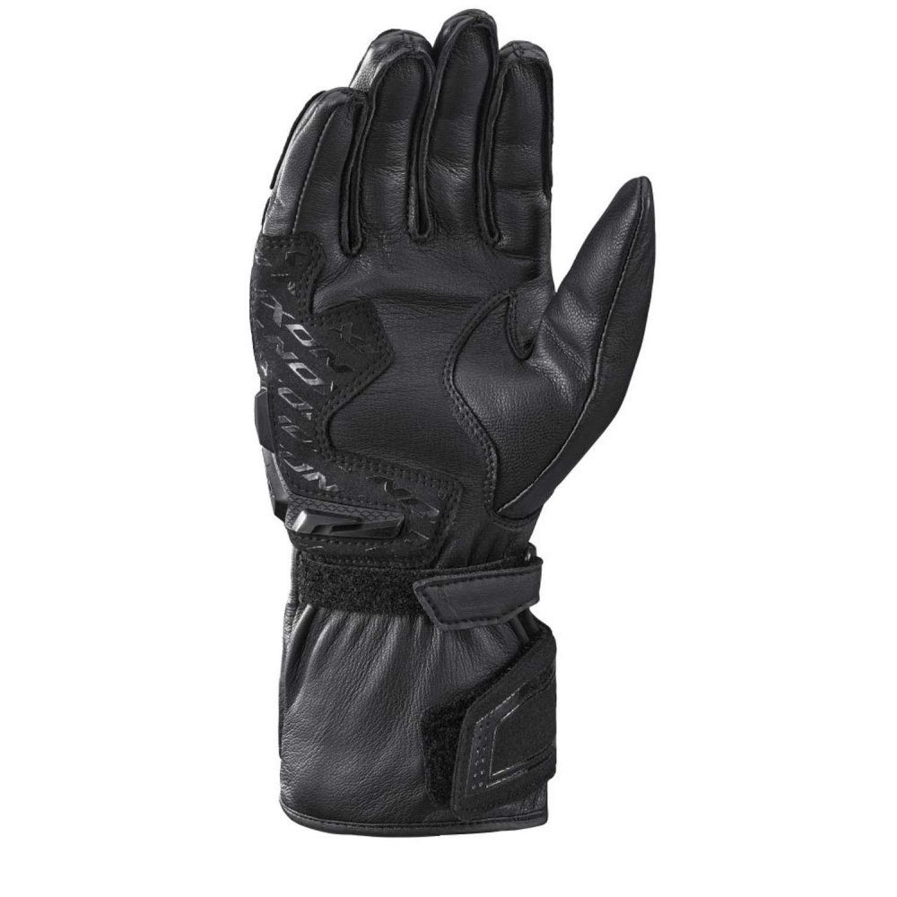 Mănuși moto Ixon Thund MS, bărbați, piele, racing, vară - negru; degete tactile [2]