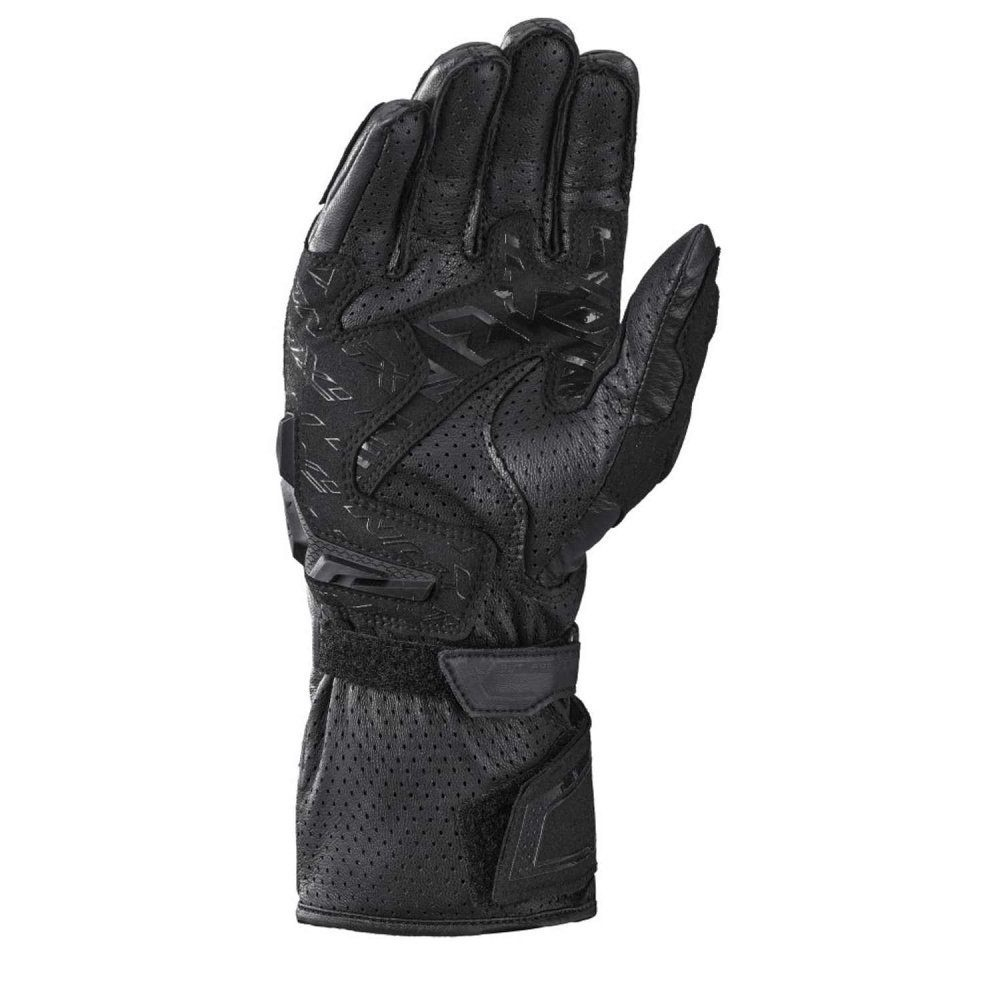 Mănuși moto Ixon Thunder Air MS, bărbați, piele, racing, vară - negru; degete tactile [2]