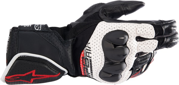 Mănuși moto piele perforata Alpinestars SP-8 V3 AIR Negru-Alb [4]