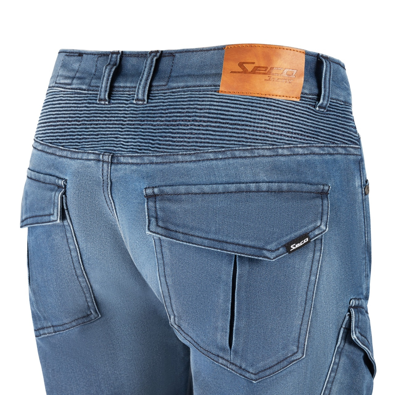 Pantaloni moto cargo SECA SQUADRON BLUE [4]