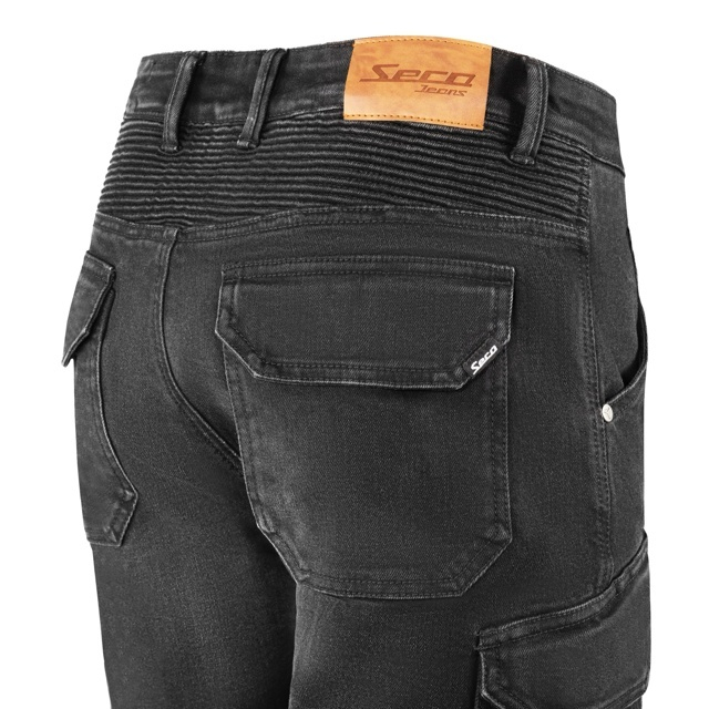 Pantaloni moto cargo SECA SQUARE II BLACK SHORT [4]