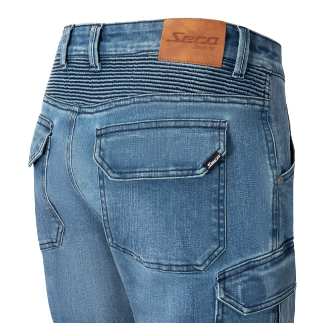 Pantaloni moto cargo SECA SQUARE II BLUE [4]