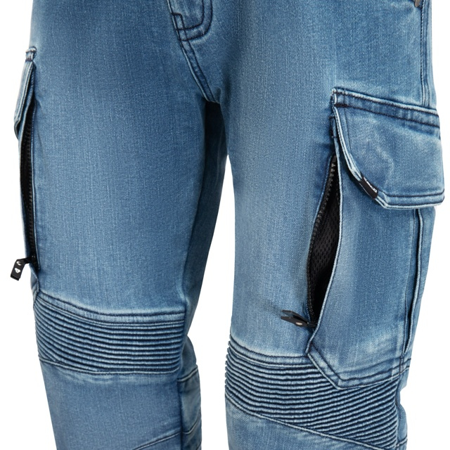 Pantaloni moto cargo SECA SQUARE II BLUE [5]