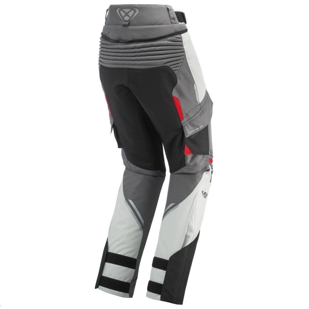 Pantaloni moto Ixon Midgard LS, femei, touring/adventure, all-season - gri/negru/roșu [2]