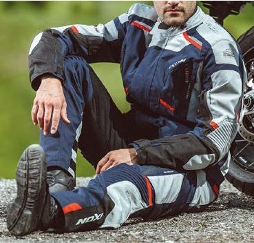 Pantaloni moto Ixon Midgard MS, bărbați, touring/adventure, all-season - gri/navy/negru [3]
