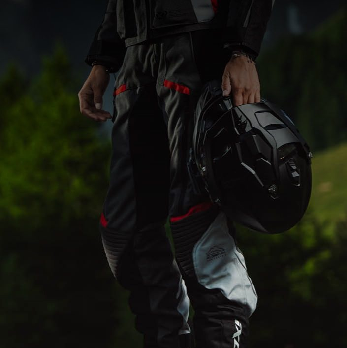 Pantaloni moto Ixon Midgard MS, bărbați, touring/adventure, all-season - gri/navy/negru [4]