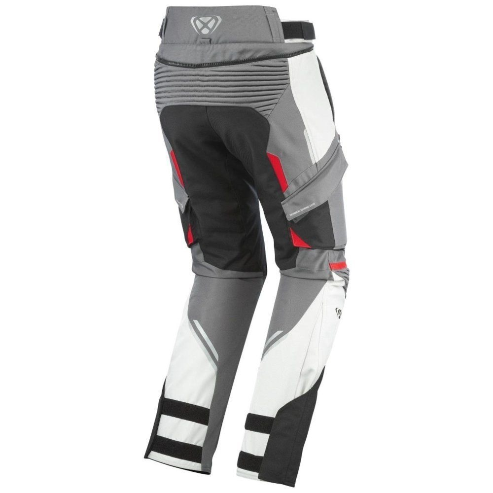 Pantaloni moto Ixon Midgard MS, bărbați, touring/adventure, all-season - gri/negru/roșu [2]