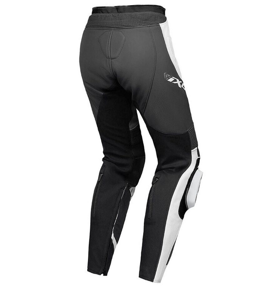 Pantaloni moto Ixon Vortex 3 LS, femei, piele, racing, vară - negru/antracit/alb [2]