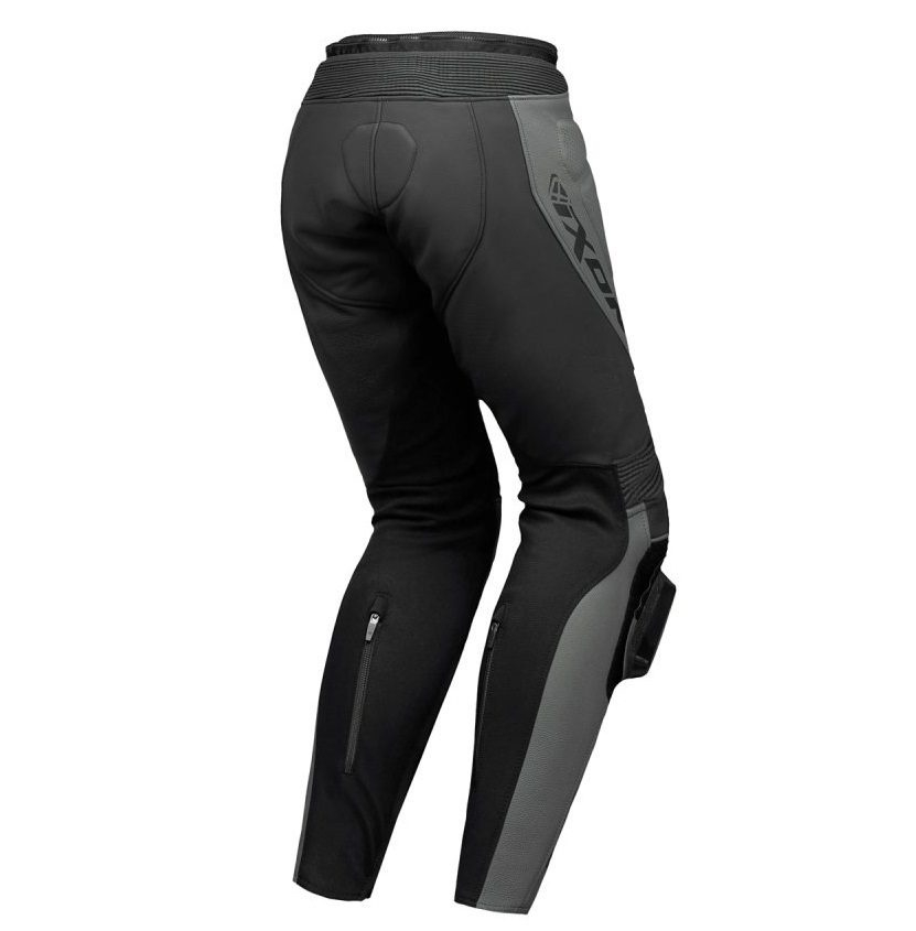 Pantaloni moto Ixon Vortex 3 MS, bărbați, piele, racing, vară - negru [2]