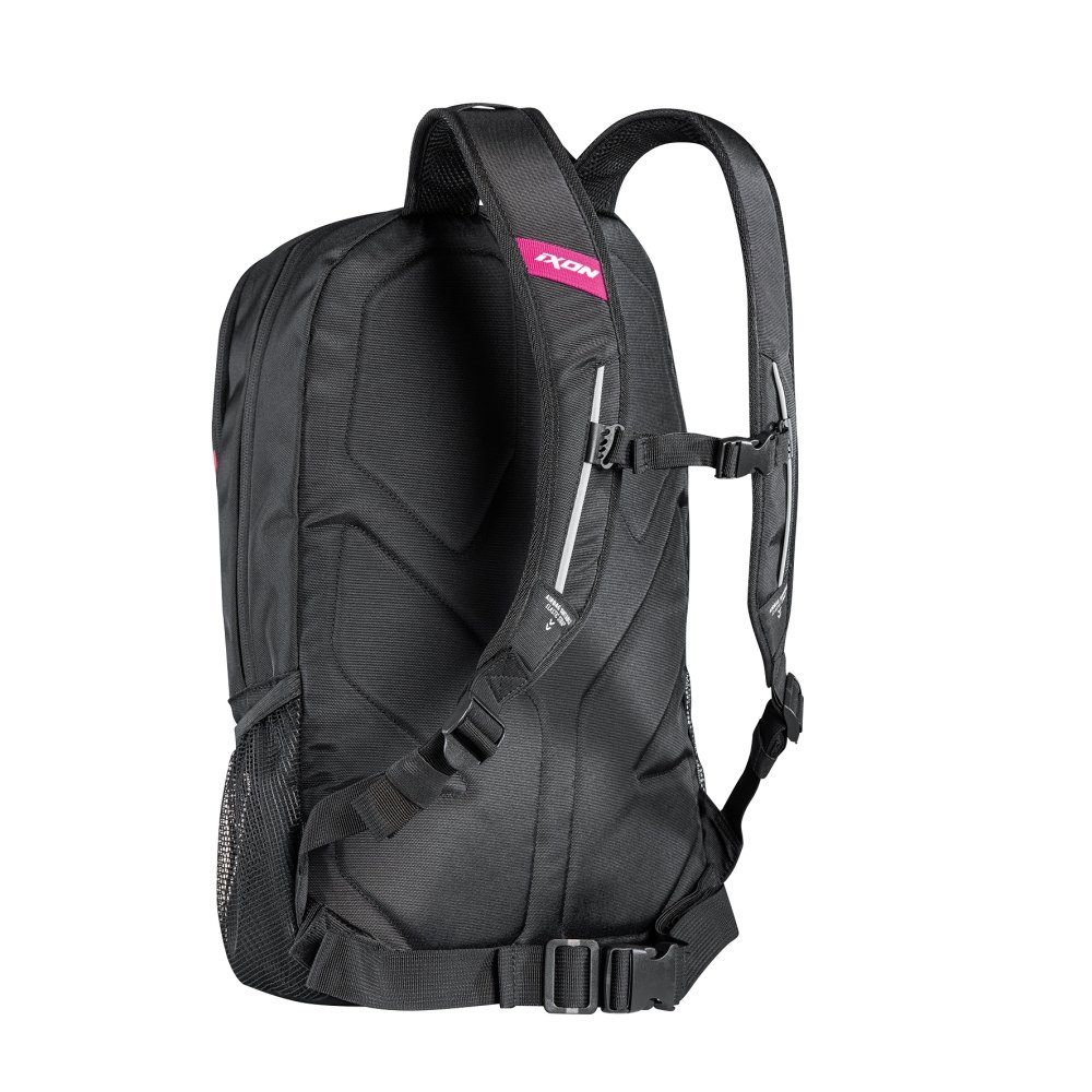 Rucsac moto Ixon R-Tension 23 - negru/alb/fuchsia (roz) [2]