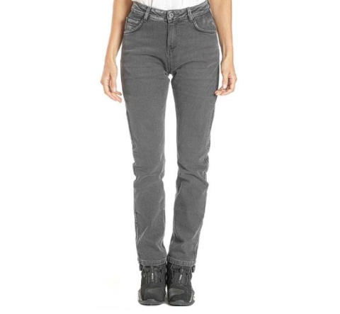 ECHIPAMENTE - Blugi moto Ixon Dany LS, femei - negru (washed black) Cordura Denim; Regular; CE AA