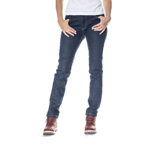 ECHIPAMENTE - Blugi moto Ixon Maddie, femei - Dark raw (albastru) Cordura Denim; Slim Fit; CE AA